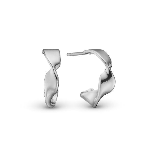 CURVED LEAF ørehængere i sterlingsølv fra Christina Jewelry & Watches